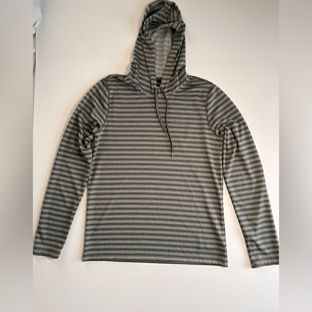 Women's Marmot Long Sleeve Baselayer Striped Hooded Top Size Small